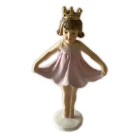 porcelain ballerina holding skirt