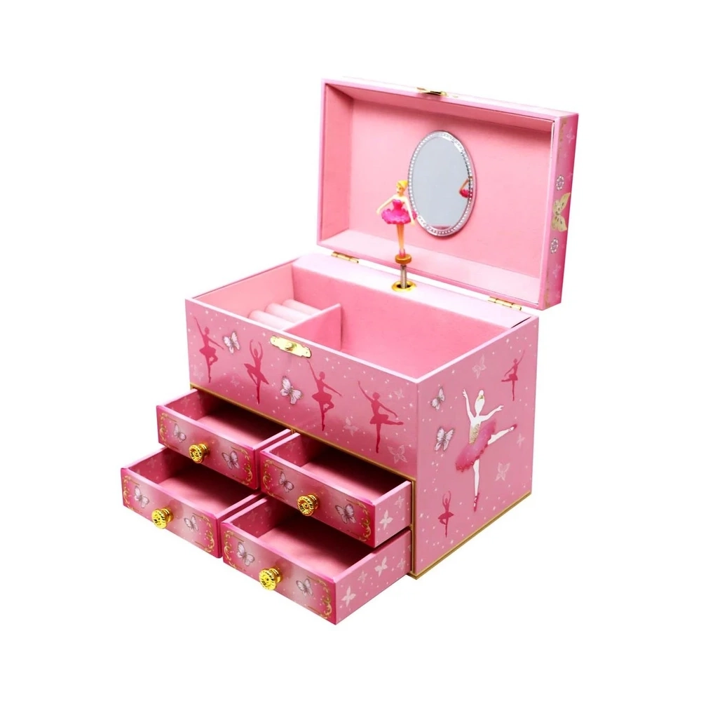 Pink Poppy Ballerina Jewellery Box Large